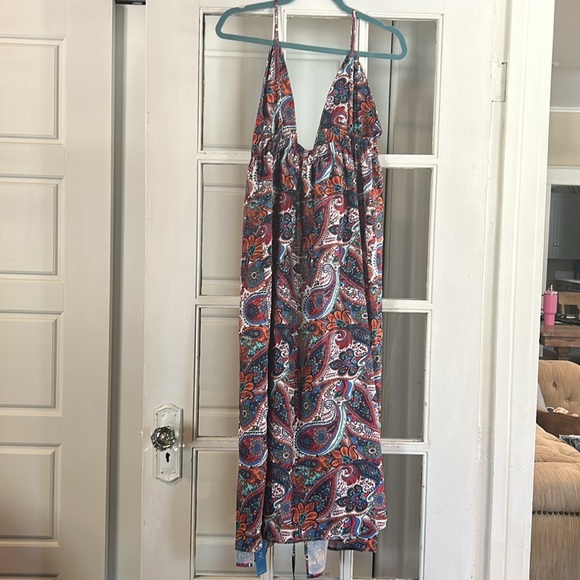 Cupshe paisley long tie dress - Picture 2 of 3